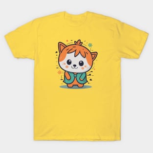 Cute  anime cat T-Shirt